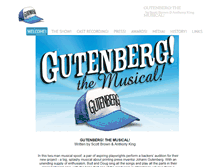 Tablet Screenshot of gutenbergthemusical.com